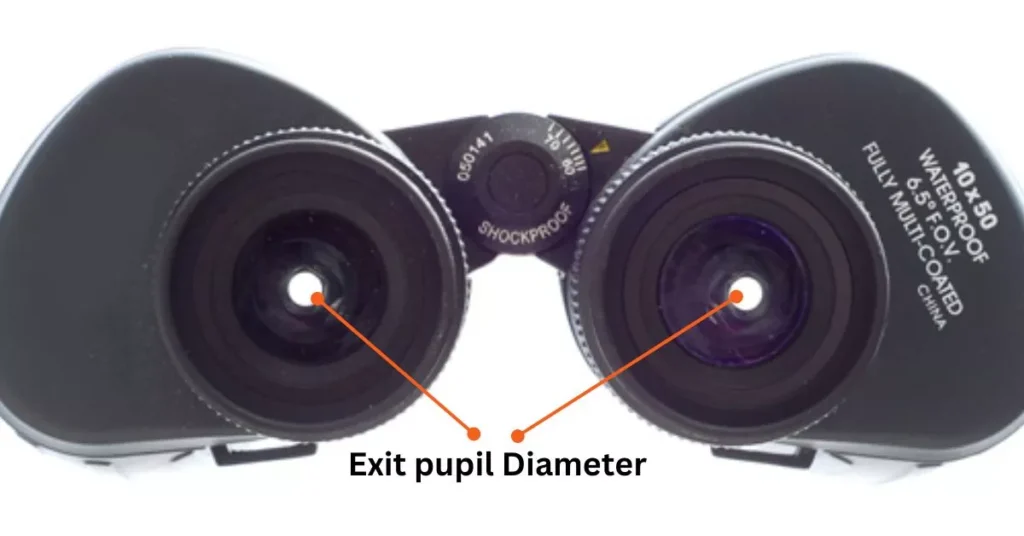 Exit pupil Daimeter, Eye relief, Close focus binocular explain